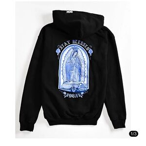 DGK Black Hoodie with Blue Graphic